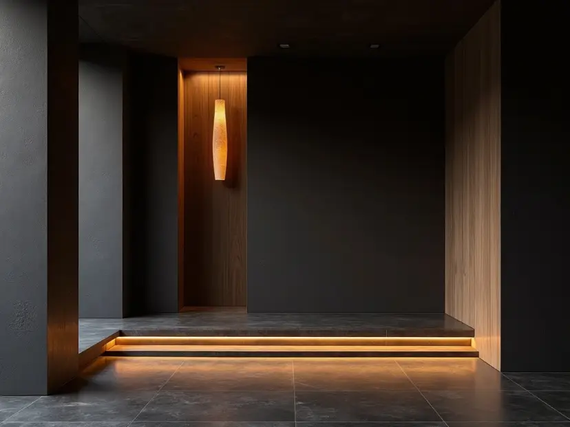 Gizli ışık bantlı modern asma tavan